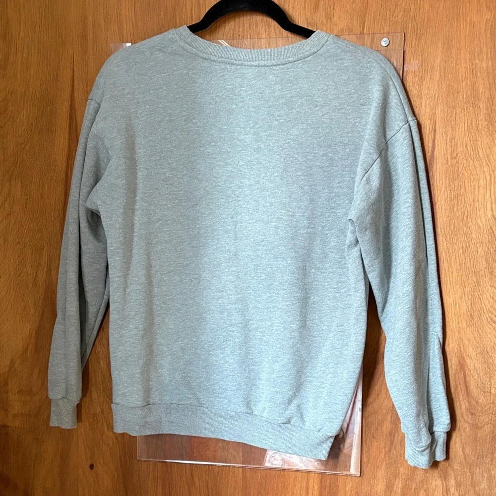 IML Light Sage Green Sweatshirt with White Potted Plant Graphic - Picture 4 of 4